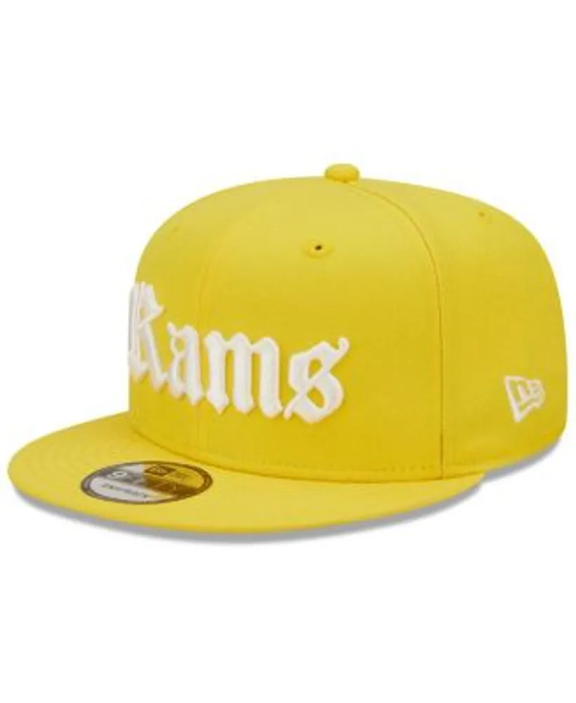 Men's New Era White/Royal Los Angeles Rams Retro Title 9FIFTY Snapback Hat