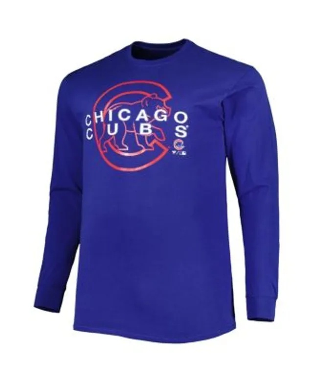 Profile Men's Royal Chicago Cubs Big & Tall Long Sleeve T-Shirt