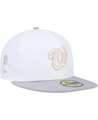 New Era Men's White, Gray San Francisco Giants 2002 World Series Side Patch  Undervisor 59FIFTY Fitted Hat