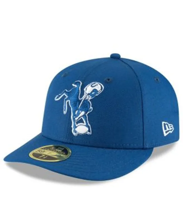 Men's New Era White Indianapolis Colts Omaha Historic Logo 59FIFTY