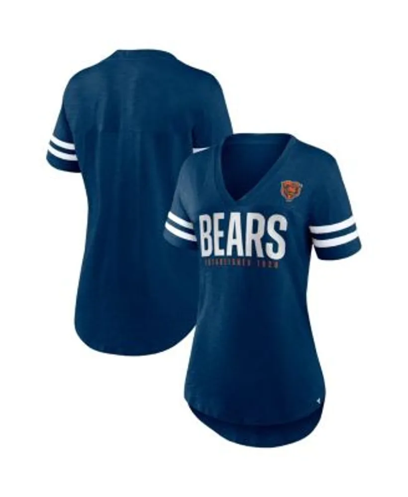 Fanatics Women's Branded Navy Chicago Bears Speed Tested V-Neck T