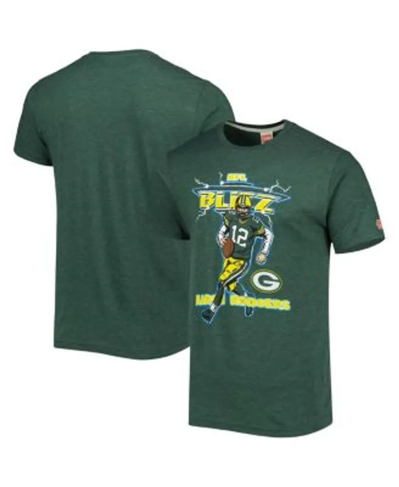 Men's Homage Aaron Rodgers Green New York Jets Caricature T-Shirt