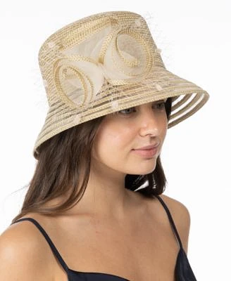 Women's Metallic Braid Cloche Hat