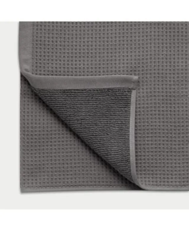 Waffle Hand Towels in Light Grey - Cozy Earth