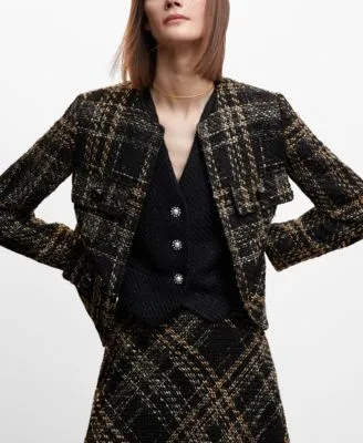 Buy TWEED FRINGE BOUCLE BLAZER Online - Karl Lagerfeld Paris