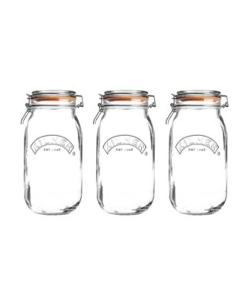 Kilner 34-Oz. Round Clip-Top Jars, Set of 4