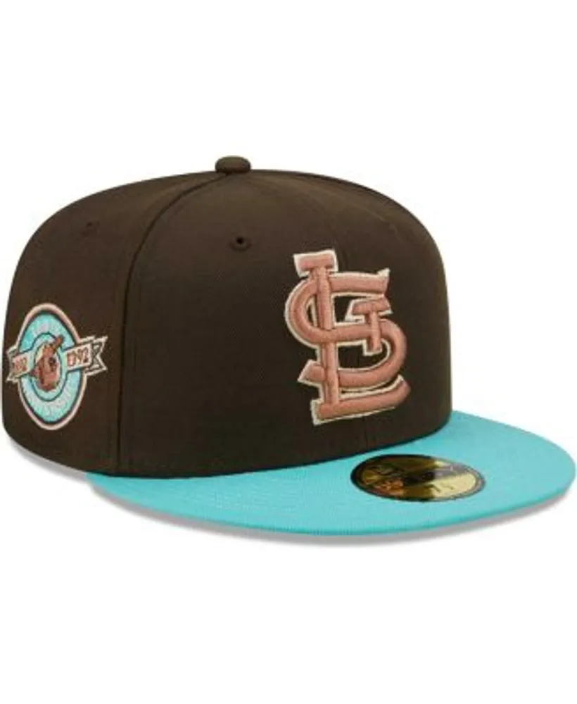 New Era Men's Brown and Mint Detroit Tigers Walnut 59FIFTY Fitted