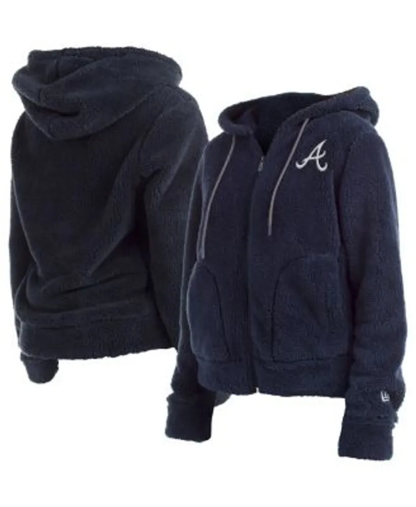 Atlanta Braves Infant Fleece Full-Zip Hoodie - Navy