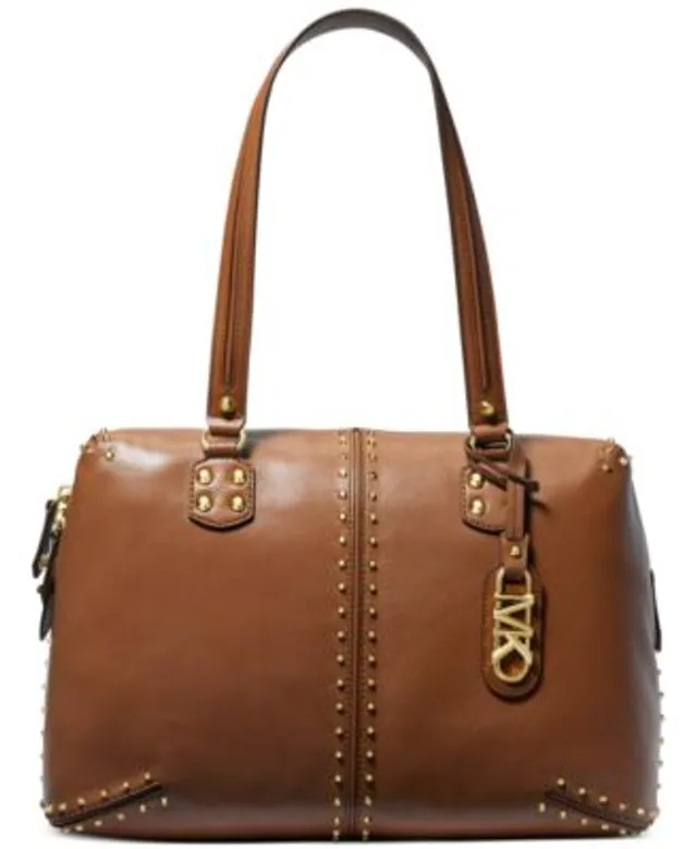 Michael Kors Newbury Medium Chain Leather Shoulder Tote - Macy's