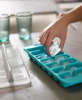 Easy to Fill Covered Ice Cube Trays, Set of 2