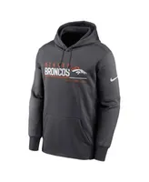 Nike Men's Anthracite Denver Broncos Prime Logo Name Split