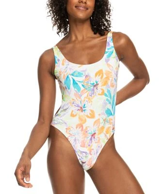 Juniors' Retro Revo Reversible One-Piece Swimsuit