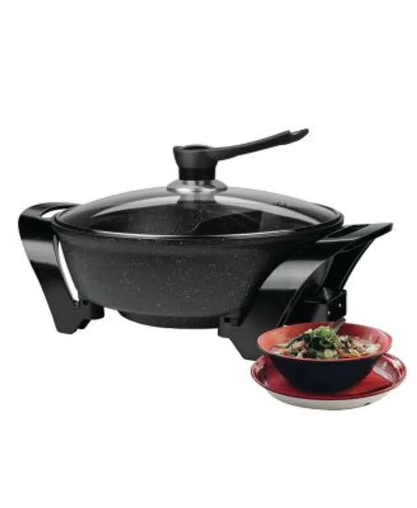 Hot Pot with Divider Non-Stick Shabu Shabu Pot for Induction