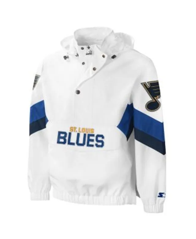 Men's Fanatics Branded Blue/Gold St. Louis Blues Thrill Seeker Anorak Half-Zip Jacket