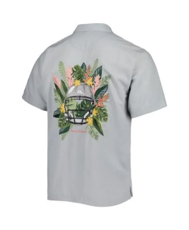 Tommy Bahama Men's Gray Kansas City Chiefs Coconut Point Frondly Fan Camp  IslandZone Button-Up Shirt - Macy's