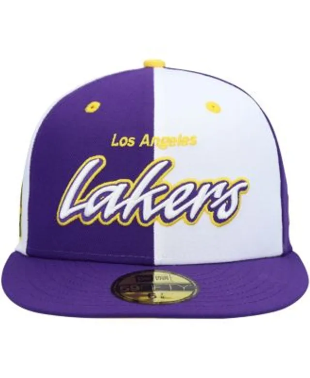 Los Angeles Lakers New Era Multi 59FIFTY Fitted Hat - Purple