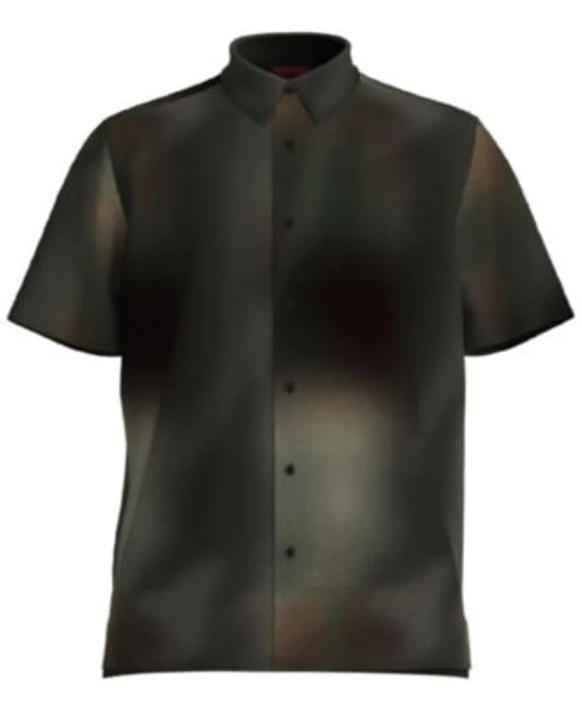 Hugo Boss Men's Ebor Relaxed-Fit Bleached Camo-Print Button-Down Shirt |  Foxvalley Mall