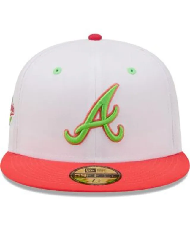 Men's New Era Pink Atlanta Braves 1995 MLB World Series 59FIFTY Fitted Hat