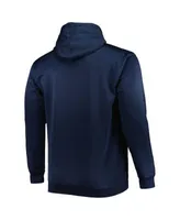 Men's Nike Navy Atlanta Braves Big and Tall Over Arch Pullover Hoodie