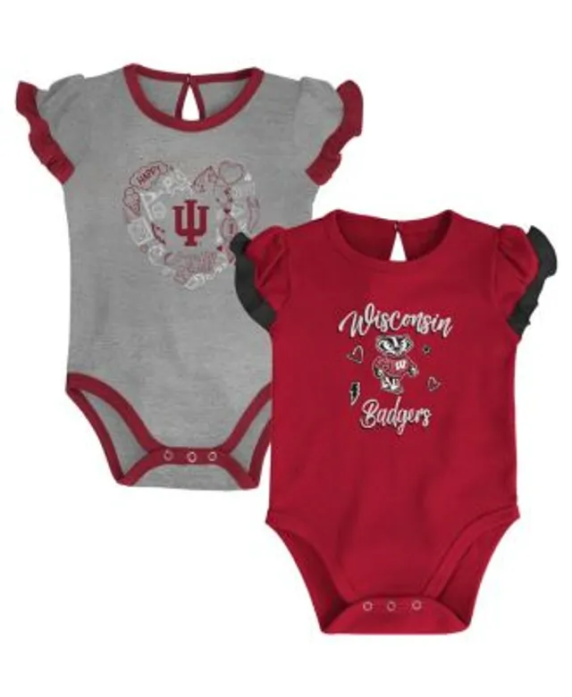 Lids Cincinnati Reds Girls Newborn Scream & Shout Two-Pack Bodysuit Set -  Red/Heathered Gray