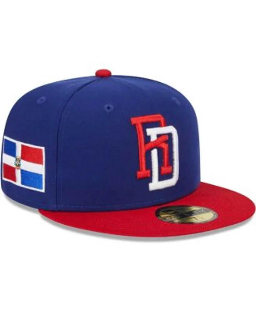 Dominican Republic 2023 World Baseball Classic (WBC) New Era 59FIFTY Fitted Hat (Navy Red Grey Under BRIM) 7 3/8