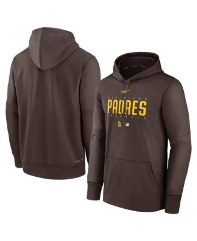 Youth Nike Brown San Diego Padres Authentic Collection Therma Performance  Pullover Hoodie