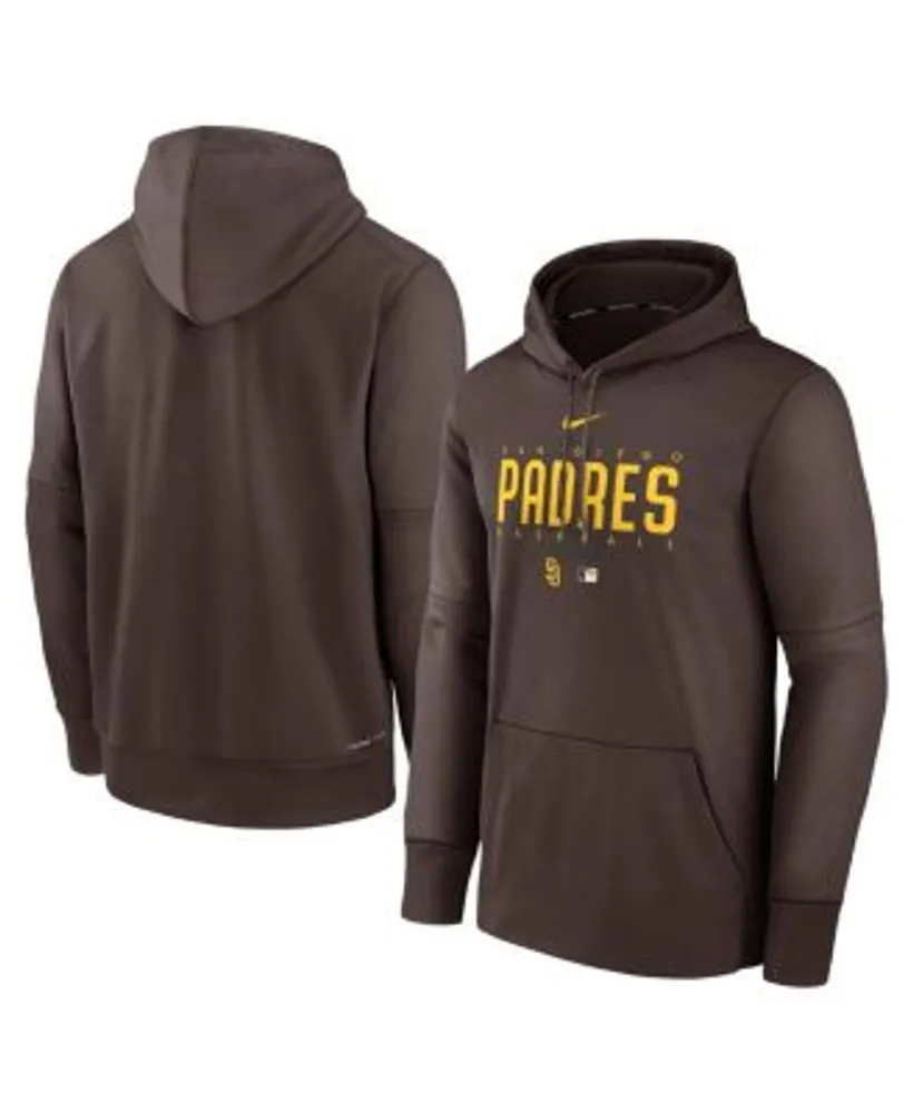 Nike Men's Brown San Diego Padres Authentic Collection Pregame Performance  Pullover Hoodie