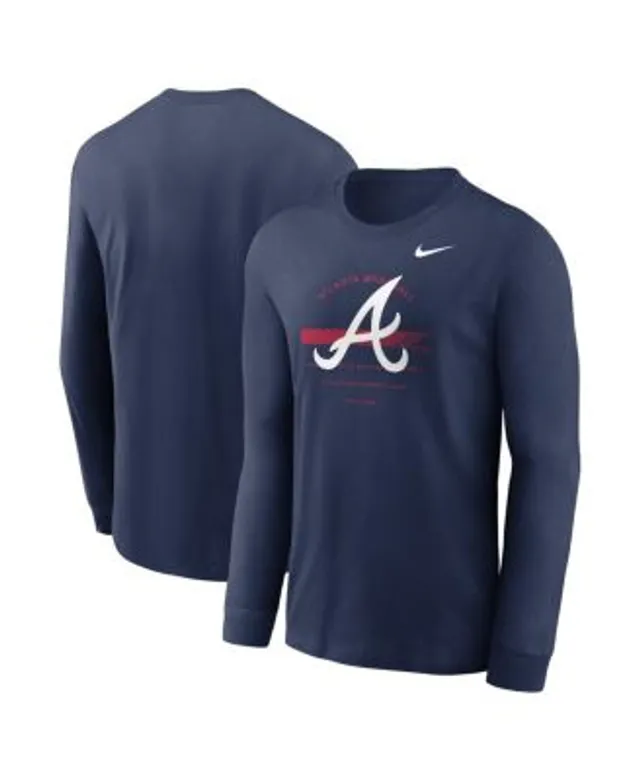 Nike Men's Navy Houston Astros Over Arch Performance Long Sleeve T