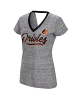 Touch Women's Navy Houston Astros Halftime Back Wrap Top V-Neck T