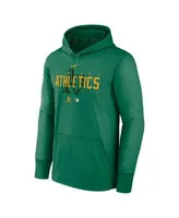 Nike Men's Kelly Green Oakland Athletics Authentic Collection Pregame  Performance Pullover Hoodie