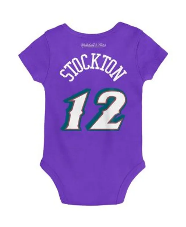 Mitchell & Ness Newborn & Infant Mitchell & Ness Randy Moss Purple Minnesota  Vikings Retro Name & Number Bodysuit