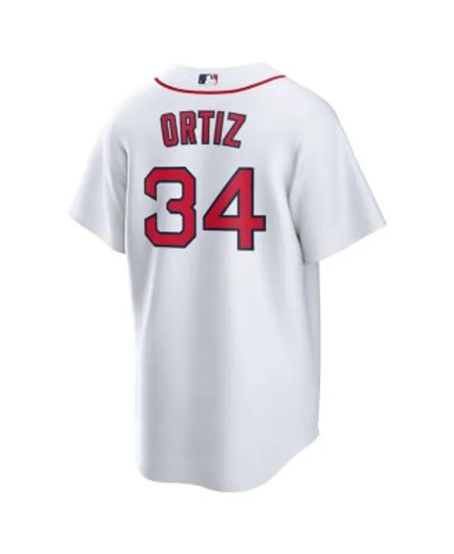 Nike Men's Boston Red Sox David Ortiz No.34 T-Shirt - Gray - M (Medium)