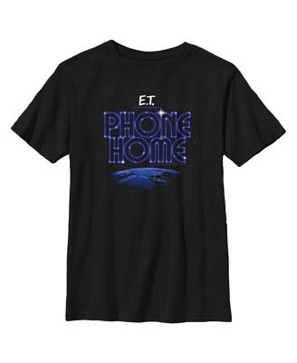 Boy's E.T. the Extra-Terrestrial Earth Phone Home  Child T-Shirt