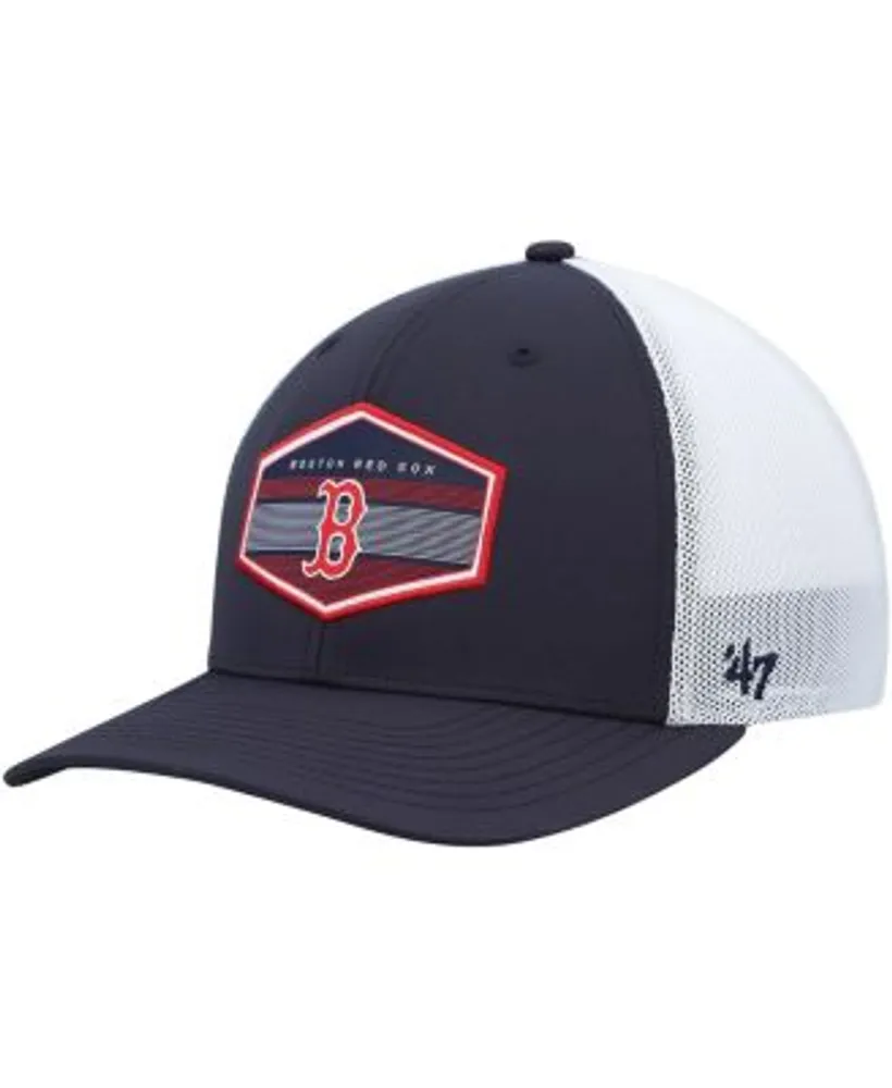 47 Brand Men's Navy, White Boston Red Sox Burgess Trucker Snapback Hat