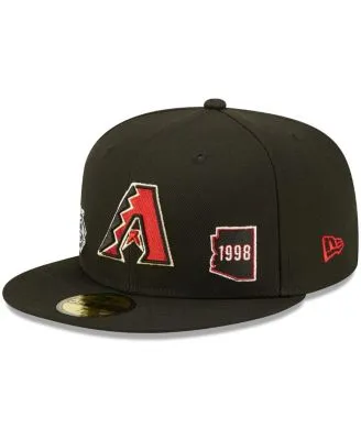 ARIZONA DIAMONDBACKS 25TH ANNIVERSARY GRAY BRIM NEW ERA FITTED HAT