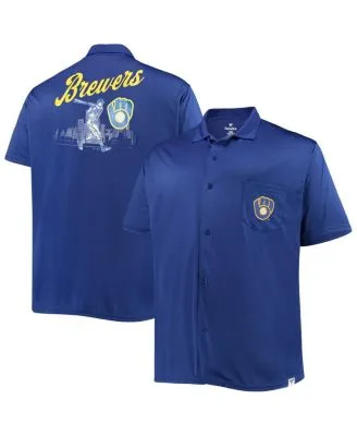 Men's Royal Chicago Cubs Big & Tall Button-Up Shirt