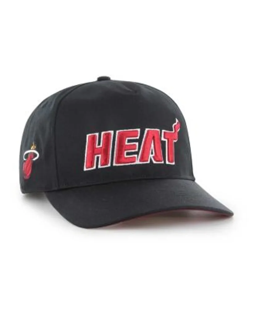 47 Brand Men's Black Miami Heat Fontana Hitch Snapback Hat