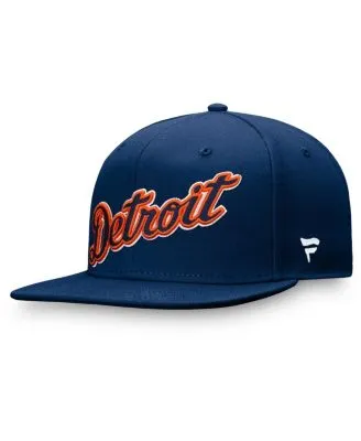 Detroit Tigers Fanatics Branded Fundamental Two-Tone Fitted Hat - Navy/ Orange