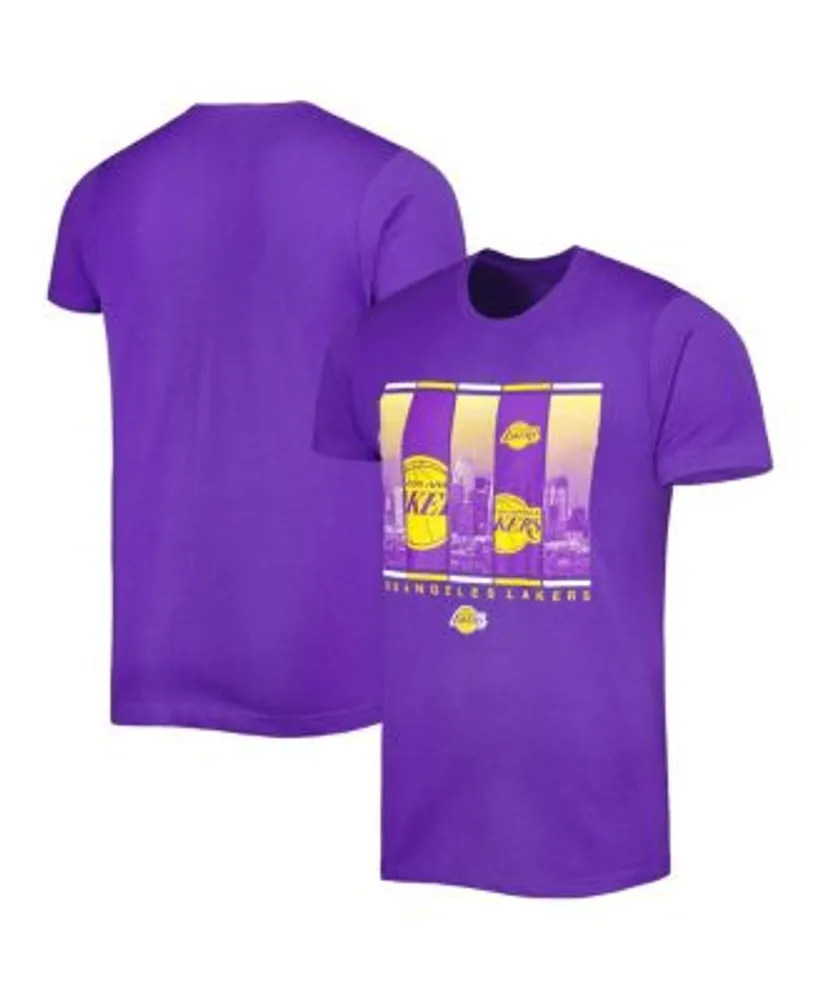 Men's Los Angeles Lakers Nike Purple Courtside Splatter T-Shirt