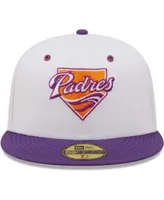 New Era Men's White, Purple Atlanta Braves 150th Anniversary Grape