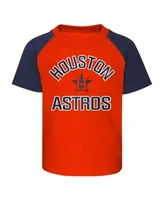 Outerstuff Infant Boys and Girls Orange, Heather Gray Houston Astros Ground  Out Baller Raglan T-shirt Shorts Set