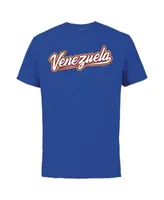 Men's Legends Ronald Acuña Jr. Royal Venezuela Baseball 2023 World Classic Name & Number T-Shirt