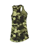 New Era Green Chicago Cubs 2022 MLB Armed Forces Day Camo Racerback Tank Top