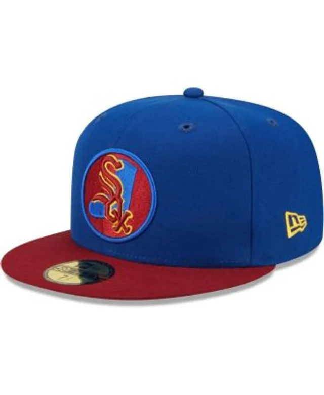 Men's St. Louis Cardinals New Era Royal/Red Alternate Logo Primary Jewel  Gold Undervisor 59FIFTY Fitted Hat