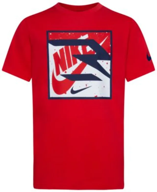 Nike Boys' 3BRAND by Russell Wilson Gradient Box Logo T-shirt