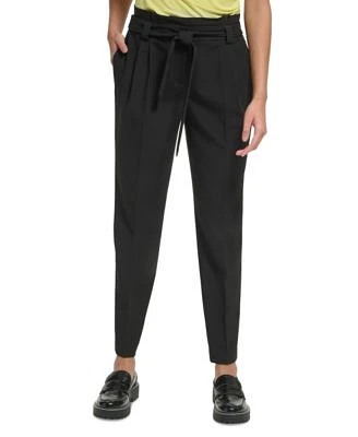 Women's Tie-Waist Straight-Leg Pants