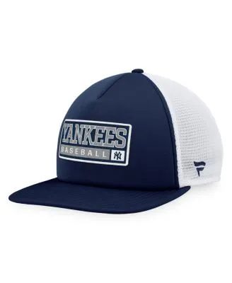 47 Navy/Tan New York Yankees Four Stroke Clean Up Trucker Snapback Hat
