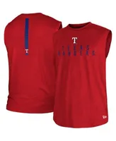 Women's New Era Red Texas Rangers Plus Size Tank Top