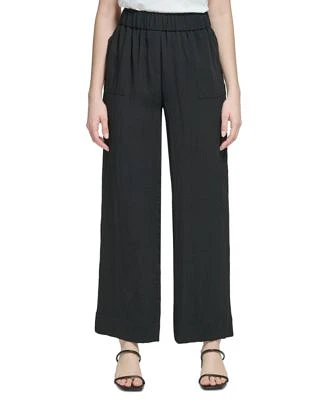 Wide Leg Pull-On Pants