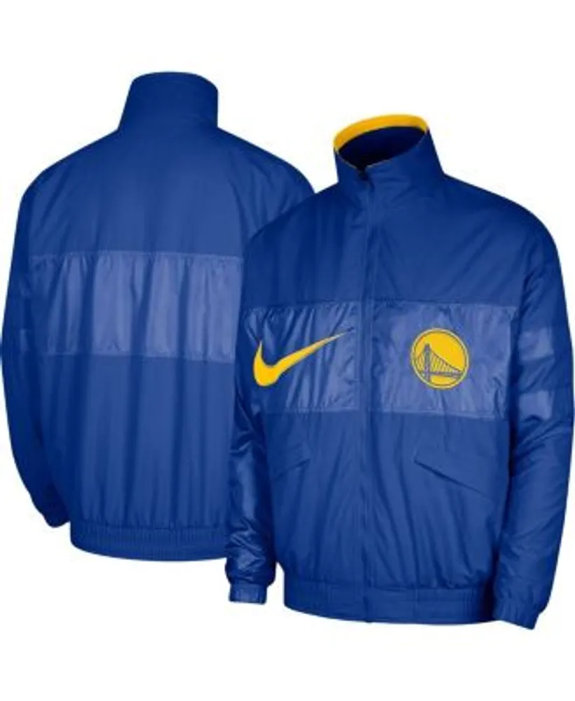Golden State Warriors Fast Break Blue and Yellow Satin Jacket|Skinler